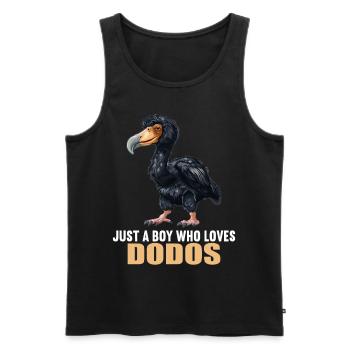 Dodos Dodo - Débardeur bio Premium Homme - noir - Devant - AI Model Male 178 light (178cm)