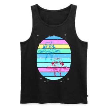 Giraffe Giraffen Kind Kinder Baby - Männer Premium Bio Tank Top - Schwarz - Vorne - Michal (187cm)