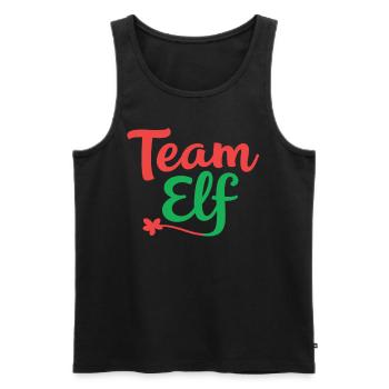 Équipe Elfe Onze Elfes Elfes Noël Onze Noël - Débardeur bio Premium Homme - noir - Devant - Michal (187cm)