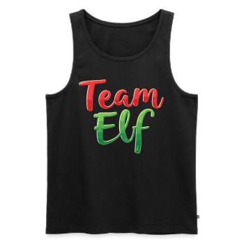 Équipe Elfe Onze Elfes Elfes Noël Onze Noël - Débardeur bio Premium Homme - noir - Devant - Michal (187cm)