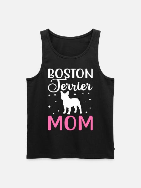 Boston Terrier Mom - Men's Premium Organic Tank Top - black
