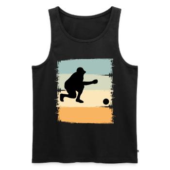Boule Boccia Boule player - Men's Premium Organic Tank Top - black - Front - AI Model Male 178 light (178cm)