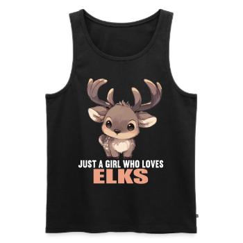 Moose Moose - Men's Premium Organic Tank Top - black - Front - AI Model Male 178 light (178cm)