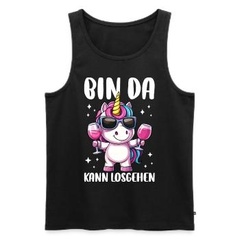 I'm ready to go - Men's Premium Organic Tank Top - black - Front - Michal (187cm)