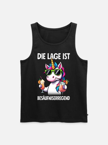 The situation is drunkenness - Men's Premium Organic Tank Top - black