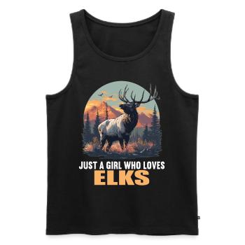 Moose Moose - Men's Premium Organic Tank Top - black - Front - AI Model Male 178 light (178cm)