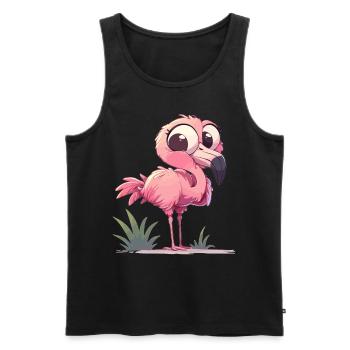 Flamingos Flamingo - Men's Premium Organic Tank Top - black - Front - AI Model Male 178 light (178cm)