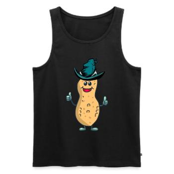 magical peanut peanuts nut nuts magic - Men's Premium Organic Tank Top - black - Front - AI Model Male 178 light (178cm)