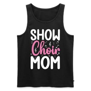 spectacle Chorale Maman Drôle Chanteur Chant Choriste - Débardeur bio Premium Homme - noir - Devant - AI Model Male 178 light (178cm)