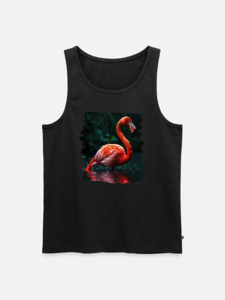 Flamingos Flamingo - Men's Premium Organic Tank Top - black