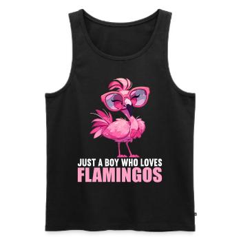 Flamingos Flamingo - Men's Premium Organic Tank Top - black - Front - AI Model Male 178 light (178cm)