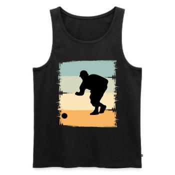 Boule Boccia Boule player - Men's Premium Organic Tank Top - black - Front - AI Model Male 178 light (178cm)