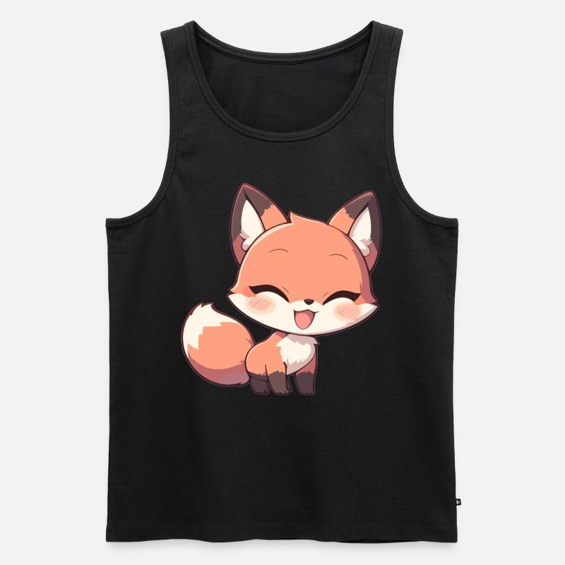 Foxes Fox - Men's Premium Organic Tank Top - black