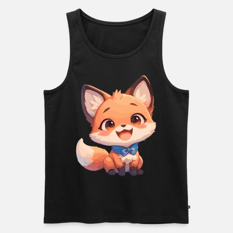 Foxes Fox - Men's Premium Organic Tank Top - black