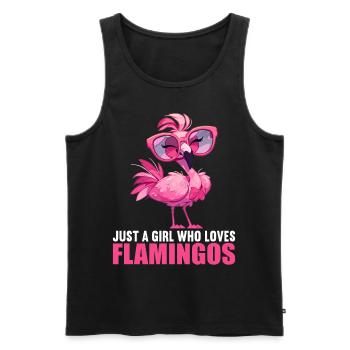 Flamingos Flamingo - Men's Premium Organic Tank Top - black - Front - AI Model Male 178 light (178cm)