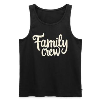 Famille Équipage Famille nombreuse Familles - Débardeur bio Premium Homme - noir - Devant - Michal (187cm)