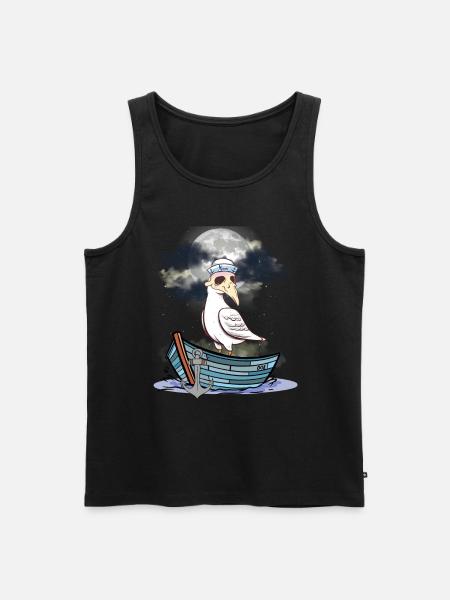 Måger Måger Naturbeskyttelse Forurening - Herre Premium økologisk tanktop - sort