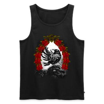 Märchenfigur Rabe Krähe Raben Krähen Märchen - Männer Premium Bio Tank Top - Schwarz - Vorne - AI Model Male 178 light (178cm)