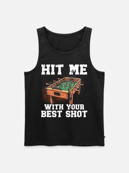 Tischfußball Tischkicker Kicker Kickern - Männer Premium Bio Tank Top - Schwarz