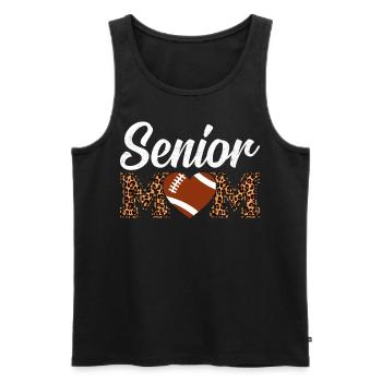 Senior Mom Graduation Graduation Diplômé Football - Débardeur bio Premium Homme - noir - Devant - Michal (187cm)