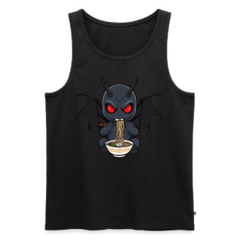 Mothman Ramen - Débardeur bio Premium Homme - noir - Devant - AI Model Male 178 light (178cm)