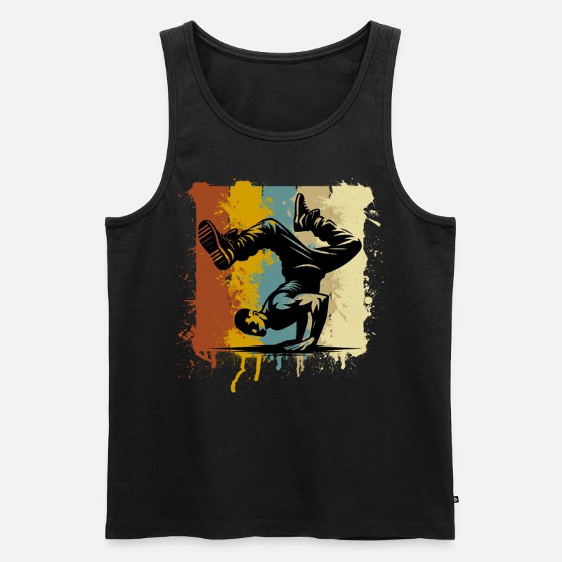 Breakdance - Männer Premium Bio Tank Top - Schwarz