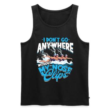 Synchronschwimmen Synchro Schwimmer - Männer Premium Bio Tank Top - Schwarz - Vorne - AI Model Male 178 light (178cm)