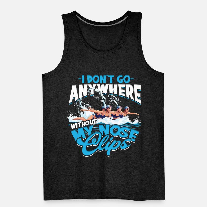 Synchronschwimmen Synchro Schwimmer Männer Premium Bio Tank Top