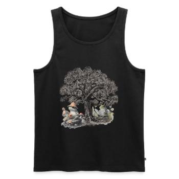 frog frogs nature nature lover toad children - Men's Premium Organic Tank Top - black - Front - AI Model Male 178 light (178cm)