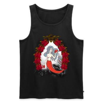 Halloween Mermaid Fairy Tale Xmas - Men's Premium Organic Tank Top - black - Front - Michal (187cm)