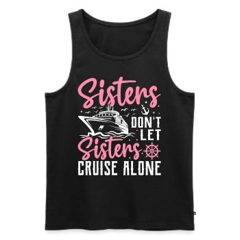 Sisters Cruise Solo Cruise Cruise - Men's Premium Organic Tank Top - black - Front - Michal (187cm)