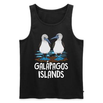 Galapagos Islands - Men's Premium Organic Tank Top - black - Front - AI Model Male 178 light (178cm)