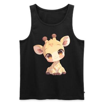 Giraffen Giraffe - Männer Premium Bio Tank Top - Schwarz - Vorne - Michal (187cm)