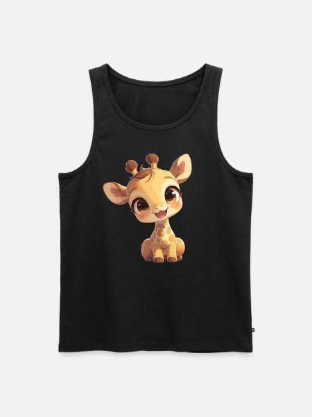 Giraffen Giraffe - Männer Premium Bio Tank Top - Schwarz