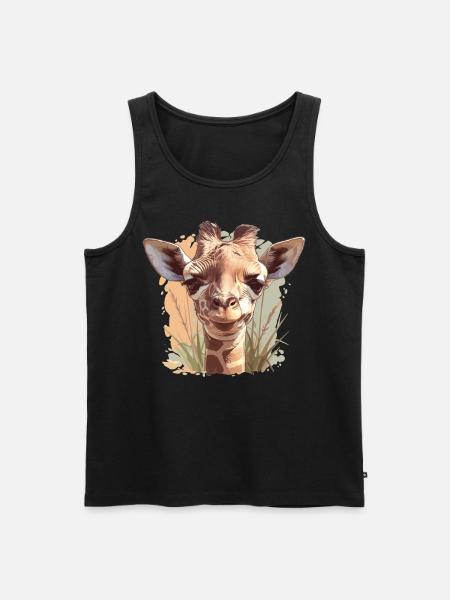 Giraffes Giraffe - Men's Premium Organic Tank Top - black