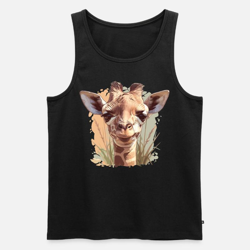 Giraffes Giraffe - Men's Premium Organic Tank Top - black