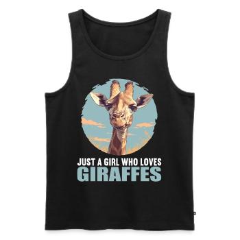 Giraffen Giraffe - Männer Premium Bio Tank Top - Schwarz - Vorne - Michal (187cm)