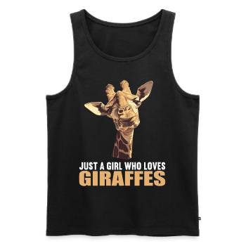 Giraffen Giraffe - Männer Premium Bio Tank Top - Schwarz - Vorne - Michal (187cm)
