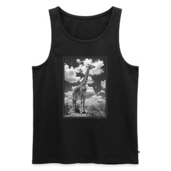Giraffen Giraffe - Männer Premium Bio Tank Top - Schwarz - Vorne - Michal (187cm)