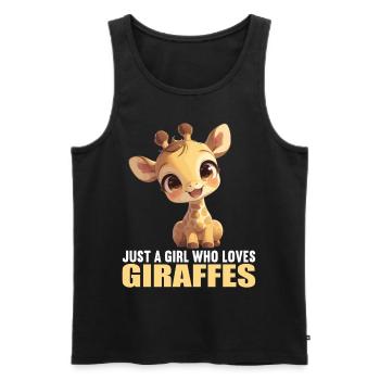 Giraffen Giraffe - Männer Premium Bio Tank Top - Schwarz - Vorne - Michal (187cm)