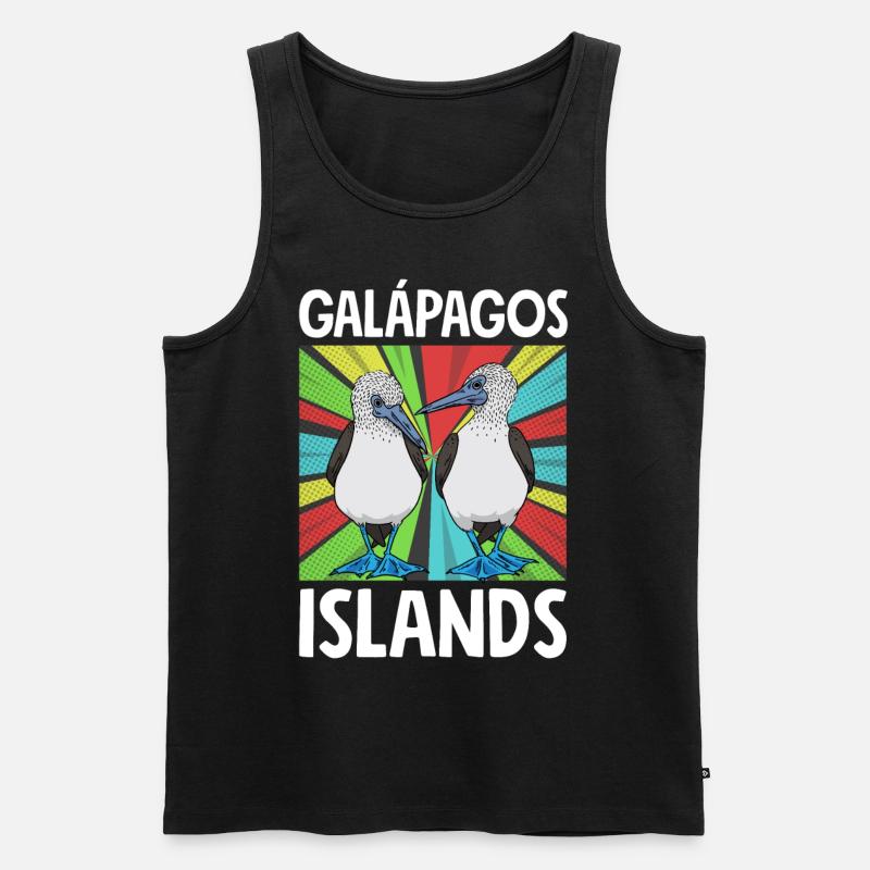 Galapagos Islands - Männer Premium Bio Tank Top - Schwarz