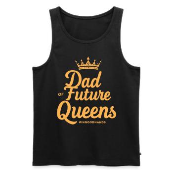 Dad of Future Queens #Ingoodhands Girl Dad - Men's Premium Organic Tank Top - black - Front - AI Model Male 178 light (178cm)