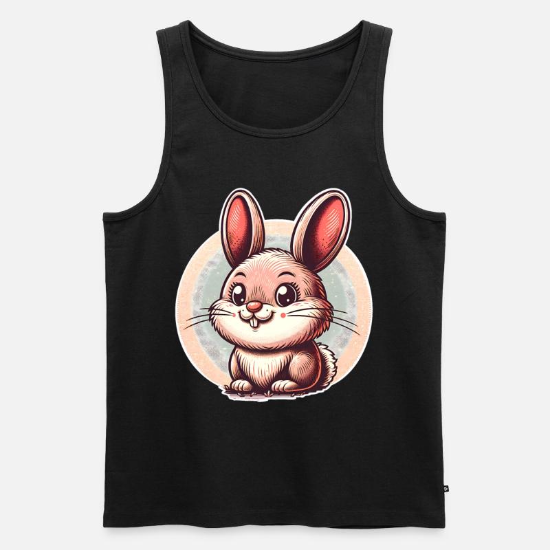 Rabbit Rabbit - Men's Premium Organic Tank Top - black