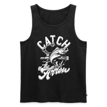 Bogenfischer Bogenfischen Catch Of The Arrow - Männer Premium Bio Tank Top - Schwarz - Vorne - AI Model Male 178 light (178cm)