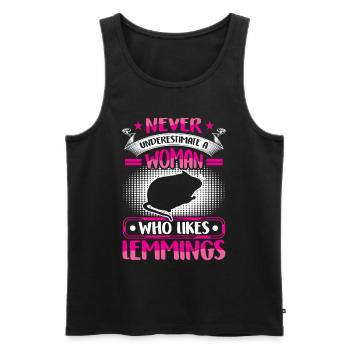 Lemming underestimate vole lemming - Men's Premium Organic Tank Top - black - Front - Michal (187cm)