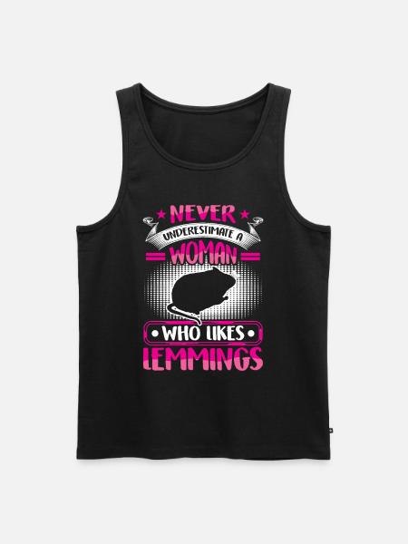 Lemming underestimate vole lemming - Men's Premium Organic Tank Top - black