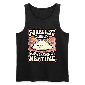 Muschel Strand Szene Serene Ozean Landschaft - Männer Premium Bio Tank Top - Schwarz - Vorne - AI Model Male 178 light (178cm)