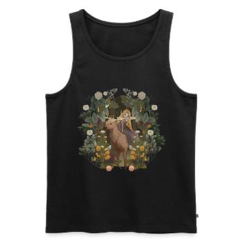 Fairy Tale Forest Kids Child Fairy Tale Character Princess - Men's Premium Organic Tank Top - black - Front - AI Model Male 178 light (178cm)