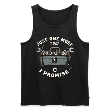 Just One More I Promise Craftsmen Crafts - Men's Premium Organic Tank Top - black - Front - Michal (187cm)