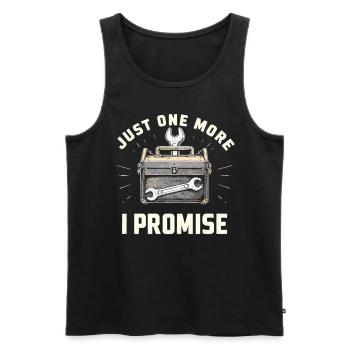 Just One More I Promise Craftsmen Crafts - Men's Premium Organic Tank Top - black - Front - Michal (187cm)